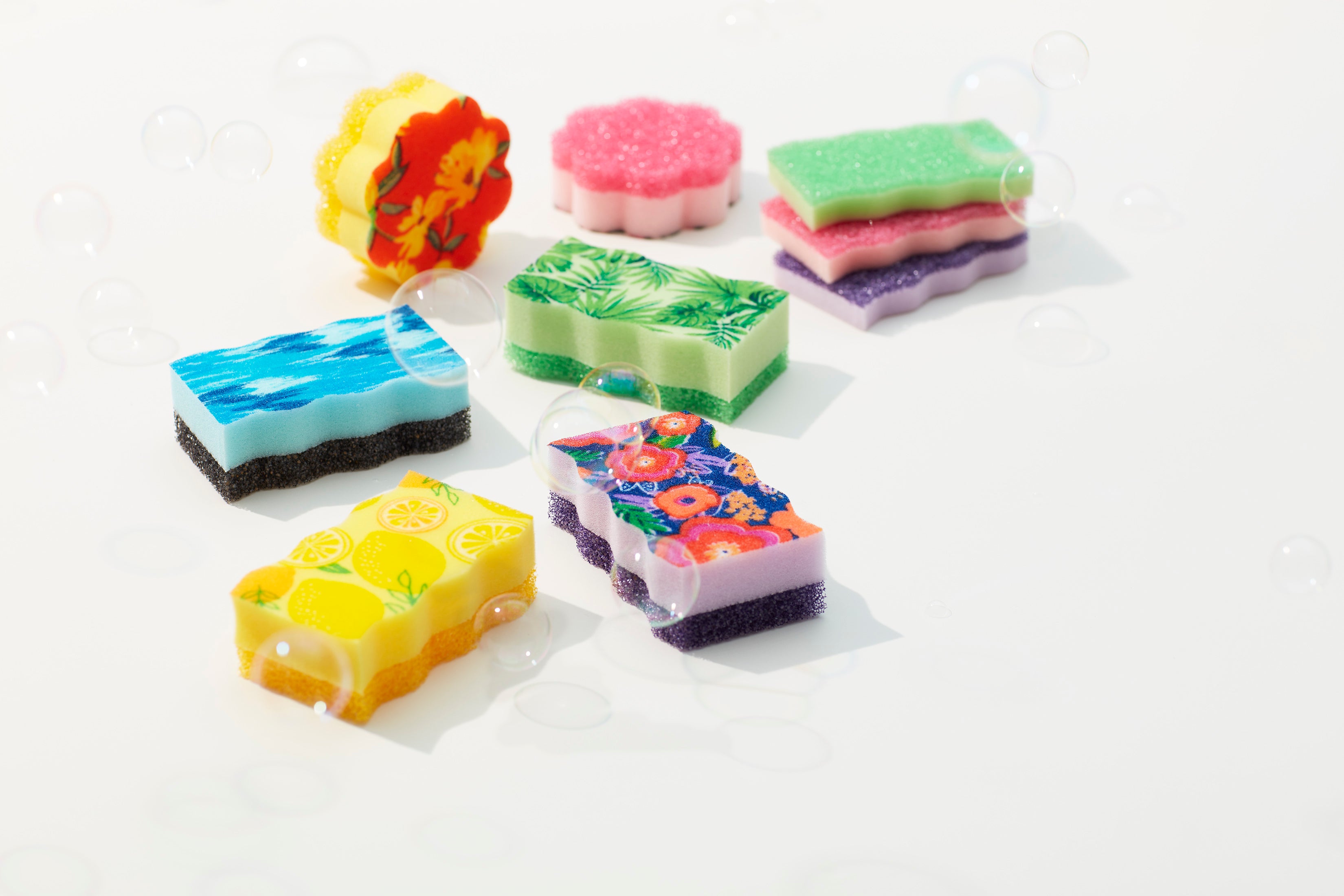 Set of Very Peri Scrub + Wipe Wave Sponges, 2ct