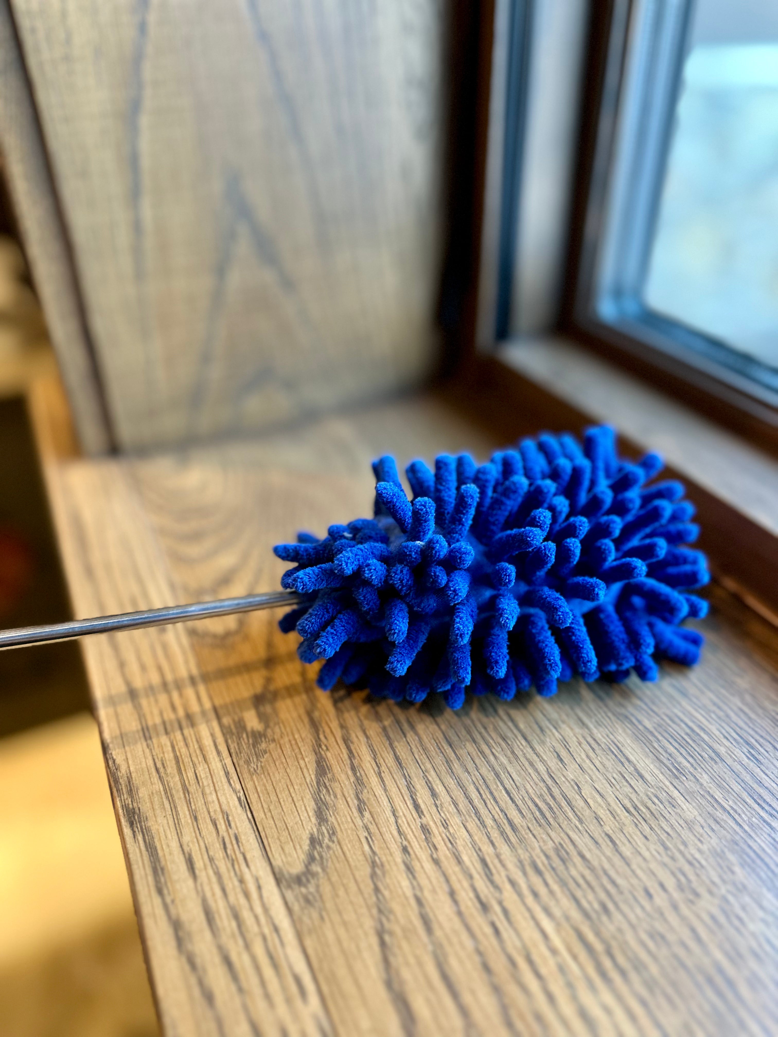 Blue Microfiber Telescopic Duster