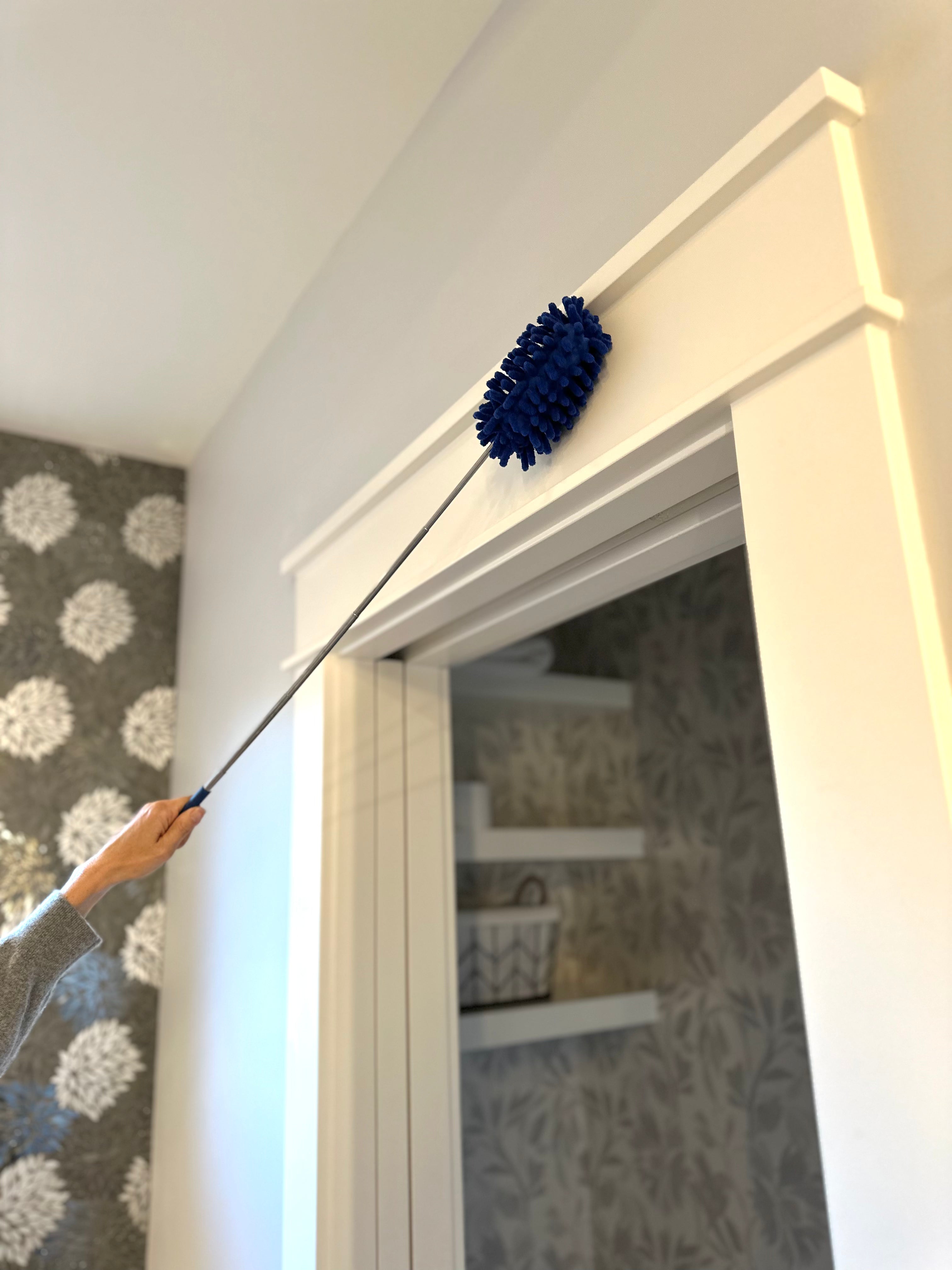 Blue Microfiber Telescopic Duster