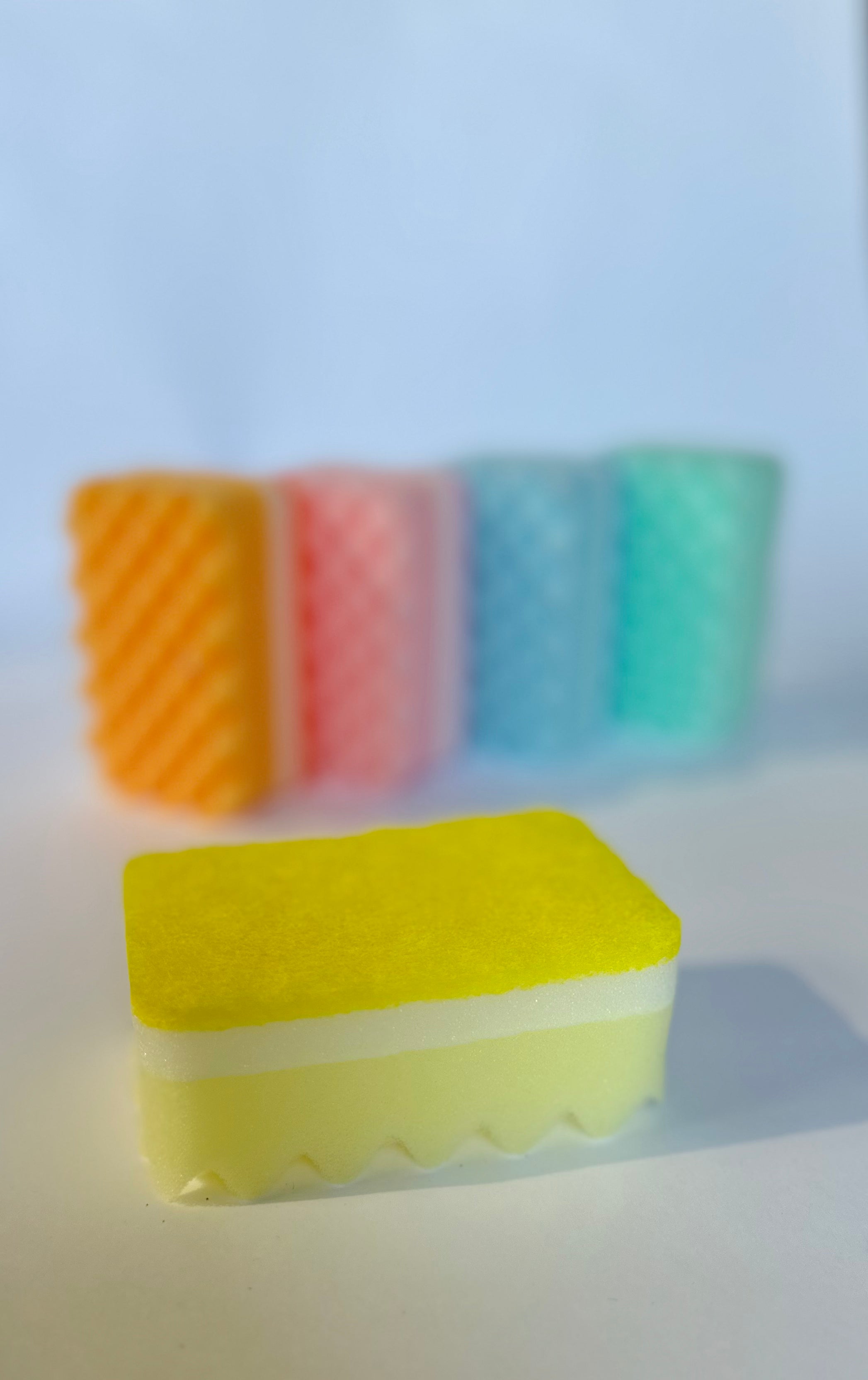 All Purpose Layered Scrub Sponges, 5ct Pastel