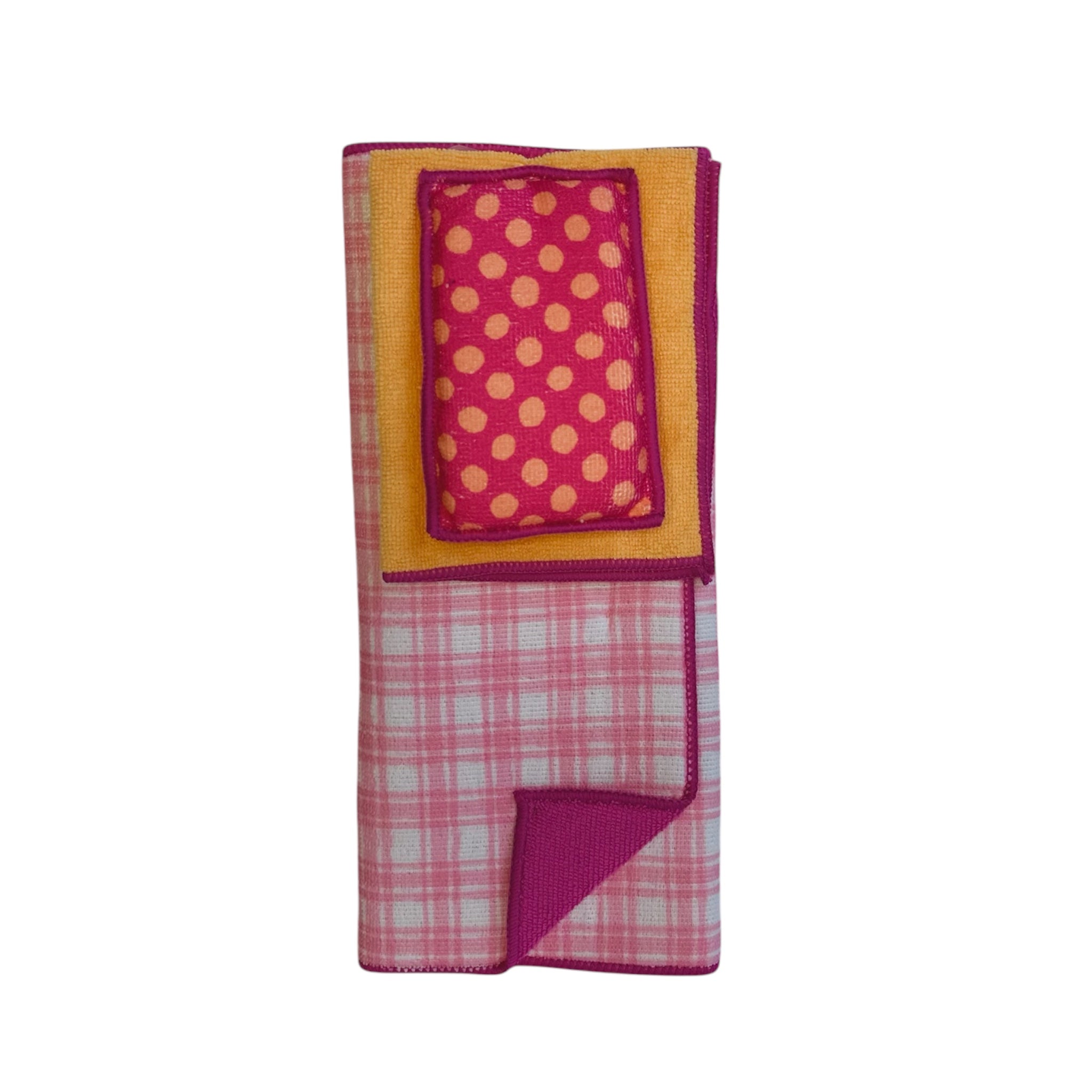 Pink Microfiber Kitchen Set, 3ct