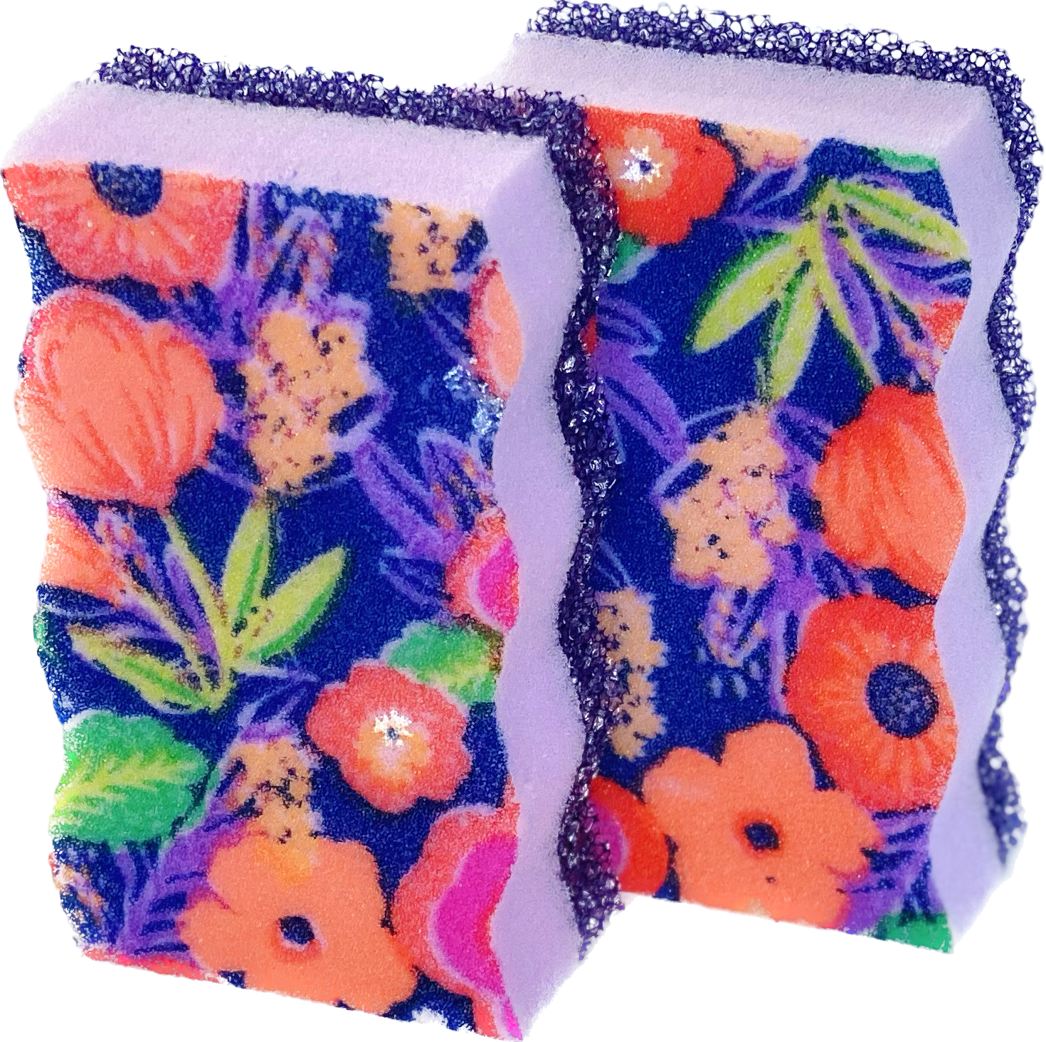 Set of Very Peri Scrub + Wipe Wave Sponges, 2ct