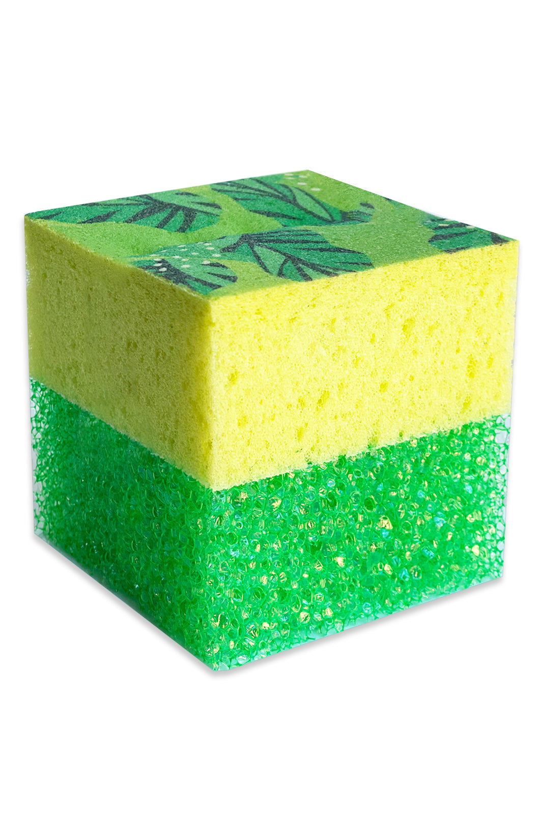 Electric Green Scrub + Wipe Cube