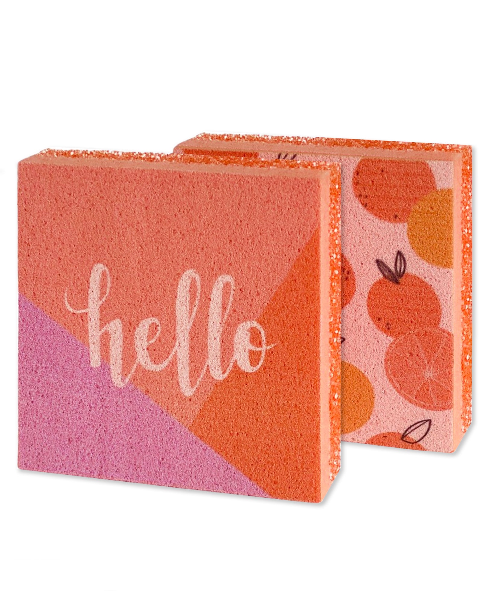 Coral Scrub + Wipe Squares, 2ct