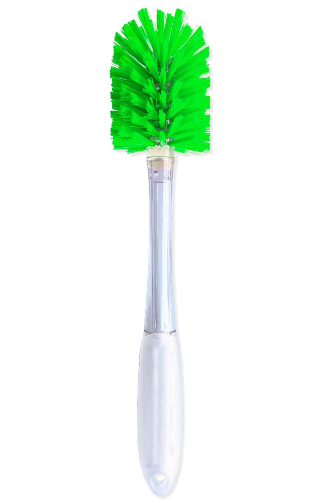 Electric Green Bottle and Glass Brush