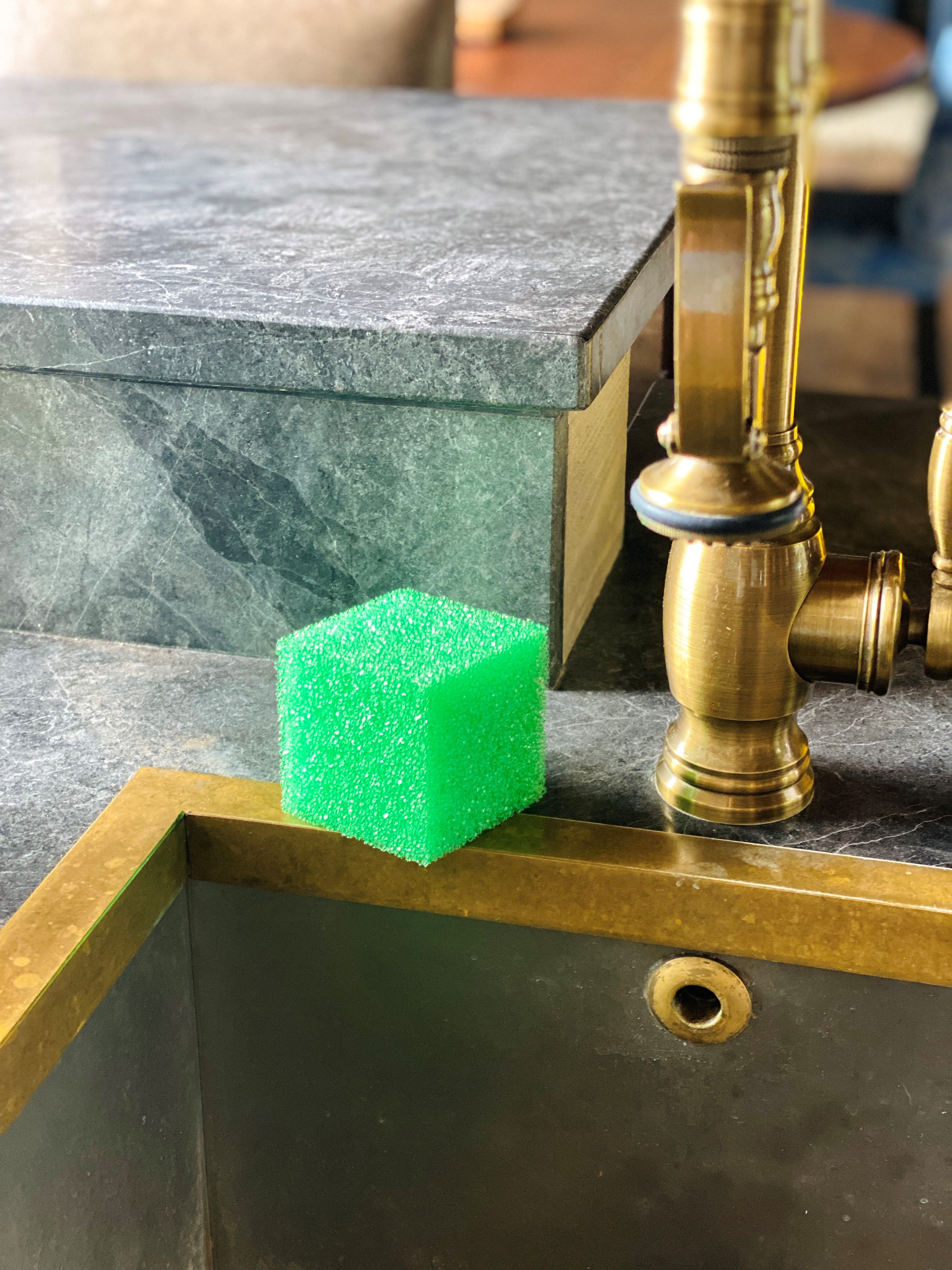Electric Green Cube Scrubber