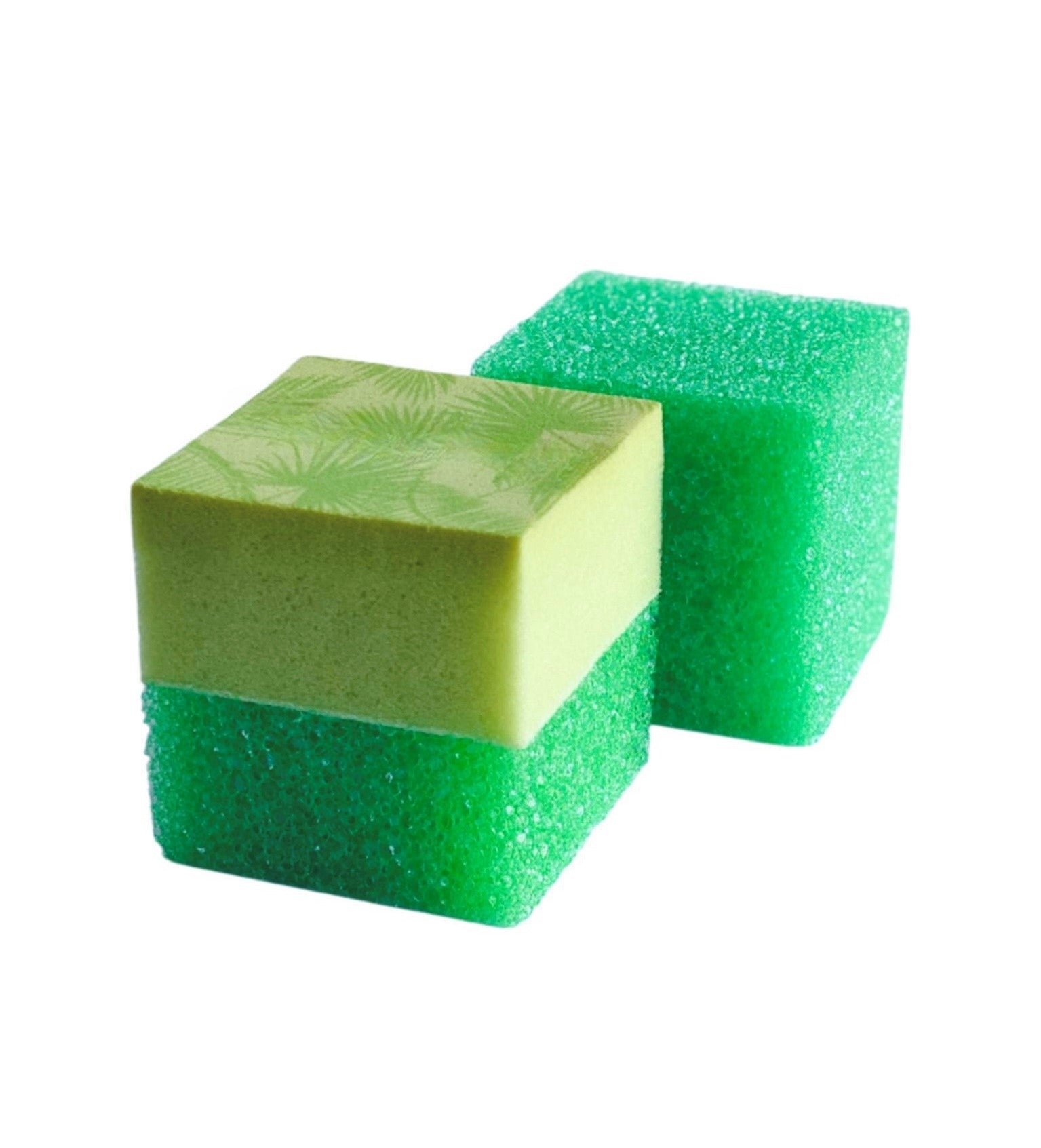 Set of Electric Green Cubes, 2ct